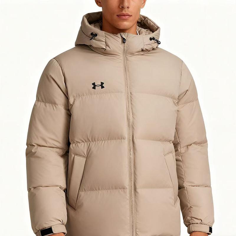 Under Armour Ветрозащитная теплая короткая пуховая куртка с капюшоном, куртка унисекс 25600804-299