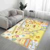 Cute P-Pom Purin Entrance Door Mat Nordic Style Bedroom Living Room Doormat Home Balcony Anti-Slip Modern Home Decor