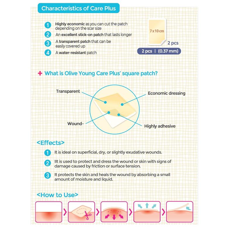 Acne Cover Spot Patch for Olive Young Care Plus Spot Patch (102ea) Acne Spot Pimple Absorbing Cover Patch, Moist Wound Dressing