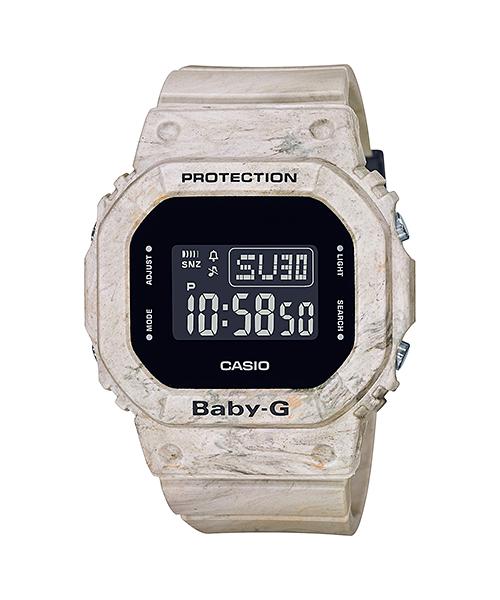 Casio Мужские часы G-SHOCK, смола, водостойкость 200 м, ударопрочность, будильник, кварцевые, BGD-560WM-5