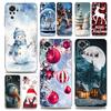 Чехол для телефона Xiaomi Redmi Note 13 12 5G 9S 9 8 10 11 Pro Plus 4G 9T 13C 12C10C 9C 9A 7 Прозрачный чехол с рождественским принтом