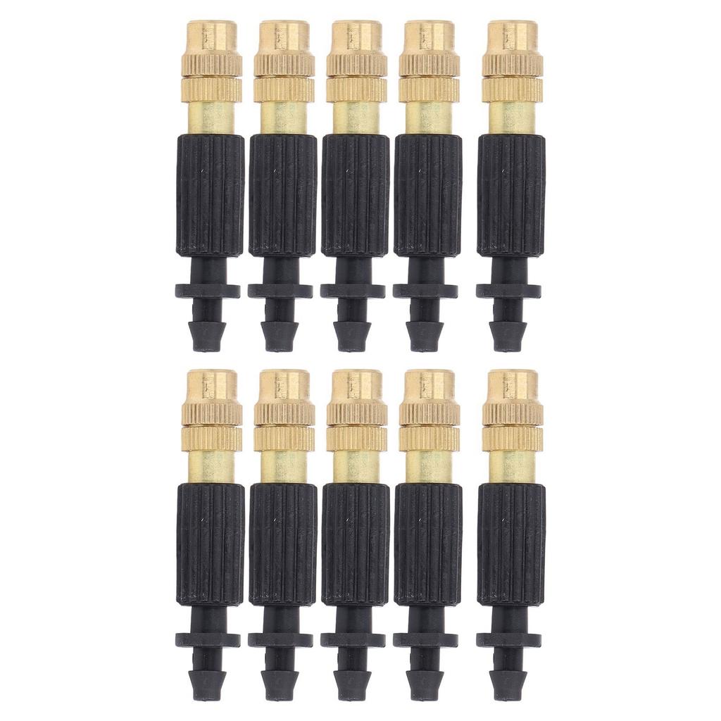10 шт. Распылительная форсунка Латунь Пластик Микро Распылительная головка для полива сада