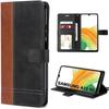 Case for Samsung Galaxy A33 5G Flip Case Flap Synthetic Leather Brown-Black