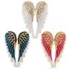 Rhinestone Angel Wings Brooch Pins Women Men Wedding Party Jewelry Gift