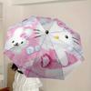 1pc Hello Kitty Winter Wonderland Umbrella with Plastic Handle,Suitable for All Seasons Home Travel Outdoor UmbrellaSanlio532