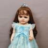 Куклы Baby Reborn, цельное силиконовое тело для девочек, как настоящие, 55 см, с укорененными волосами для девочек, Bebe Reborn для детей, Рождественский подарок
