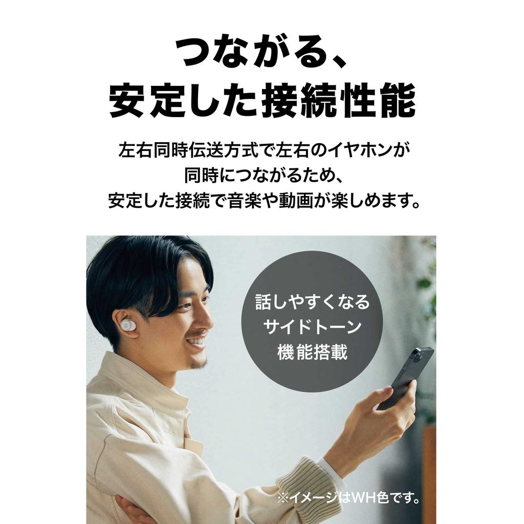 Беспроводные наушники-вкладыши Audio-Technica ATH-CK1TW  Bluetooth  Приблизительно 21 час воспроизведения  Улучшенное качество звонков  IPX57  Режим низкой задержки  Одиночный