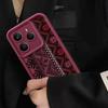 Мягкий силиконовый чехол для телефона со сложным узором для Xiaomi 14T 13T Pro Poco X7 F6 Pro X6 Redmi Note 14 Pro 13 12 11, противоударный матовый чехол-бампер из ТПУ