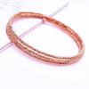 Purple Gold Rose Gold Laser Bead Plated Rose Gold Fashion Temperament Luxury High-End Design Bracelet