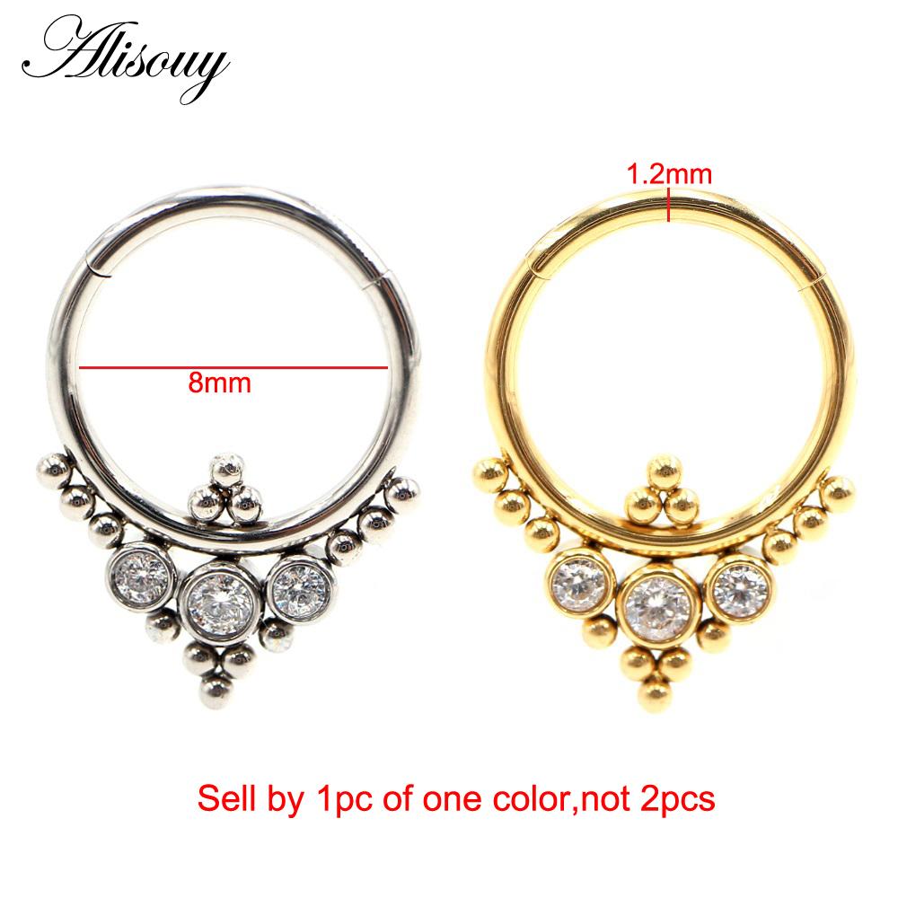 Alisouy 1PC Нержавеющая сталь Летучая мышь Пчела Змея Лист Нос Кольцо Daith Пирсинг Украшения Серьги-кольца для козелка хряща Спиральные серьги