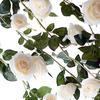 180cm Artificial Rose Flower Ivy Vine String Home Wedding Hanging Decoration Christmas Ornament