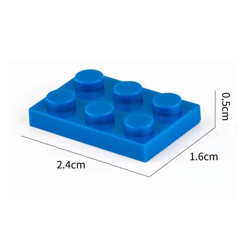 100 шт. Детали MOC 3021 Пластина 2x3 Совместимые Кирпичики DIY Сборка Строительные Блоки Частицы Детская Мозговая Игрушка Подарок