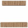 Wall Mounted TV Cabinet Set 5 pcs Artisan Oak Wood Based Material