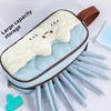 Cute Kitten Design Korean Stationery Bag Cartoon Cat Handheld Pencil Bag  Kids Girl