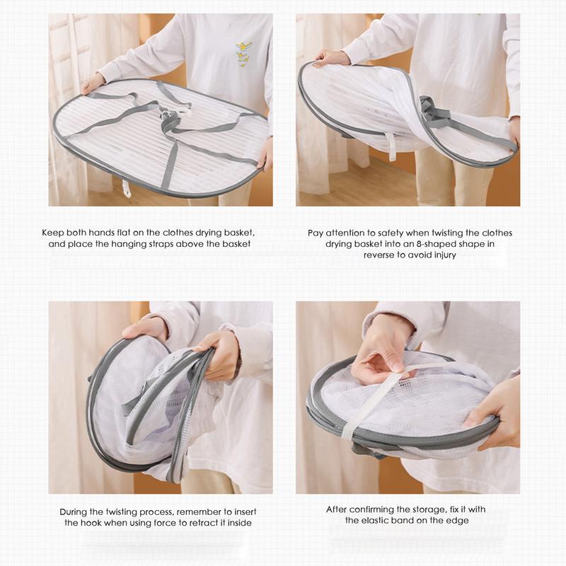 Складная сетчатая сушилка для овощей, 3 слоя, с застежками-молниями, портативная, прочная, нейлоновая веревка, многофункциональная, сетчатая сушилка для овощей