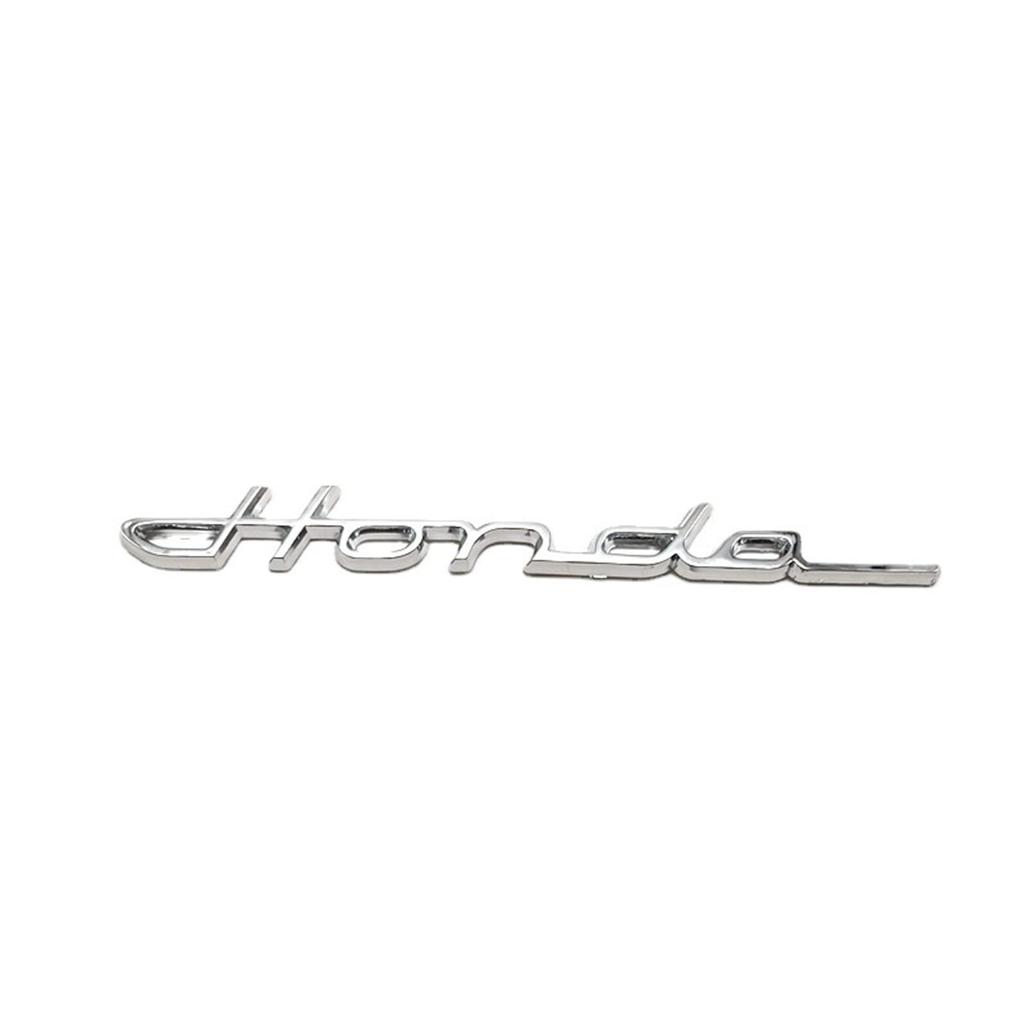 Chaojibao 1pc Honda Classic Emblem Plated Cursive 215mm*23mm (Silver)
