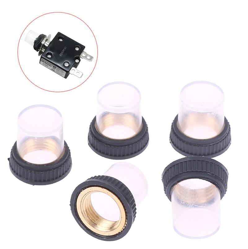 5 шт. Термовыключатель Защита от перегрузки Автоматический выключатель Водонепроницаемая резиновая крышка тумблера Водонепроницаемый и пылезащитный колпачок