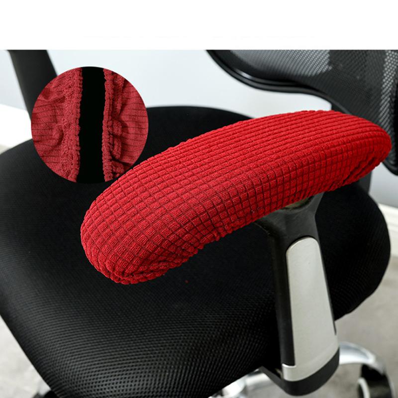 Office Computer Chair Arm Armrest Slipcovers Covers Pads Flexible 2Pcs/Set