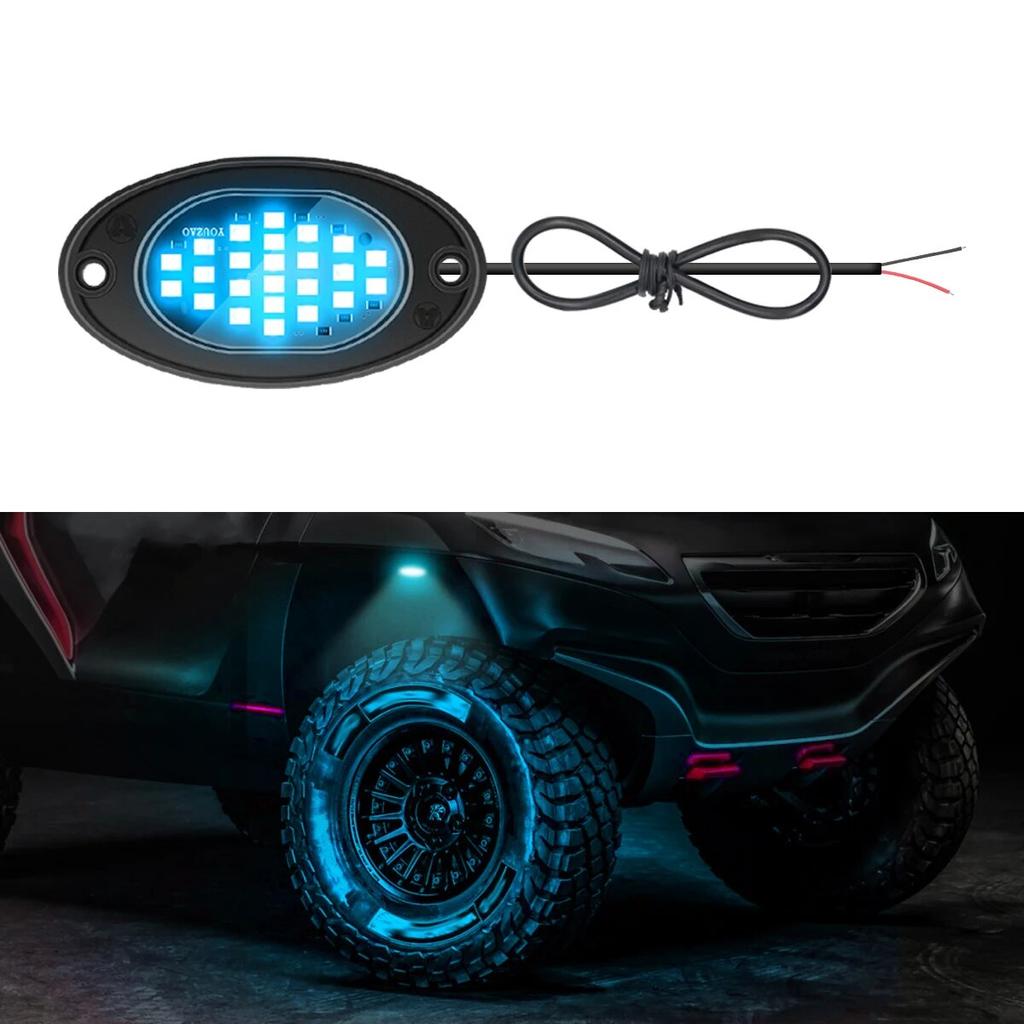 1PC Car Chassis Light for Trucks LED Rock Lights with for Pickup Off Road Jeep SUV ATV UTV Car