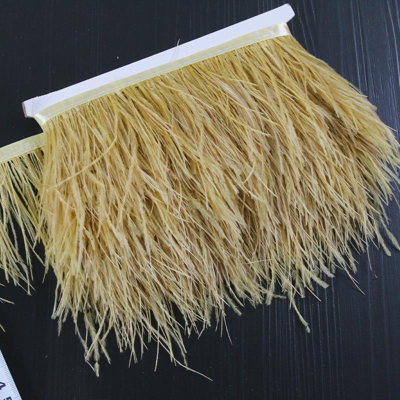 1M Отделка из страусиных перьев Высокое качество 8-10см Бахрома из перьев Лента для шитья платьев, одежды, украшений своими руками