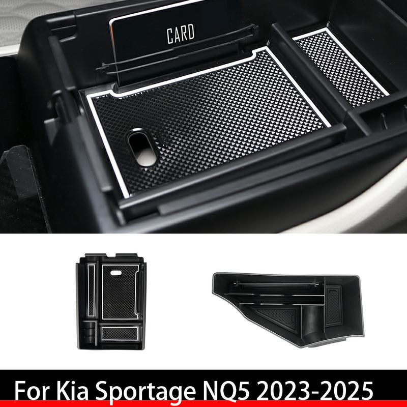 For Kia Sportage NQ5 -2025 Car Central Console Storage Box Water Cup Storage Box Accessories LHD/RHD