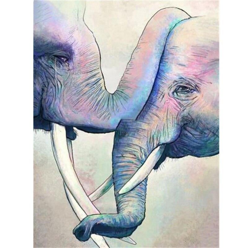 DIY Elephant 5D Diamond Painting Full Round Drill Animal Diamond Embroidery Cross Stitch Kits Wall Art Home Decor Drop&shiping
