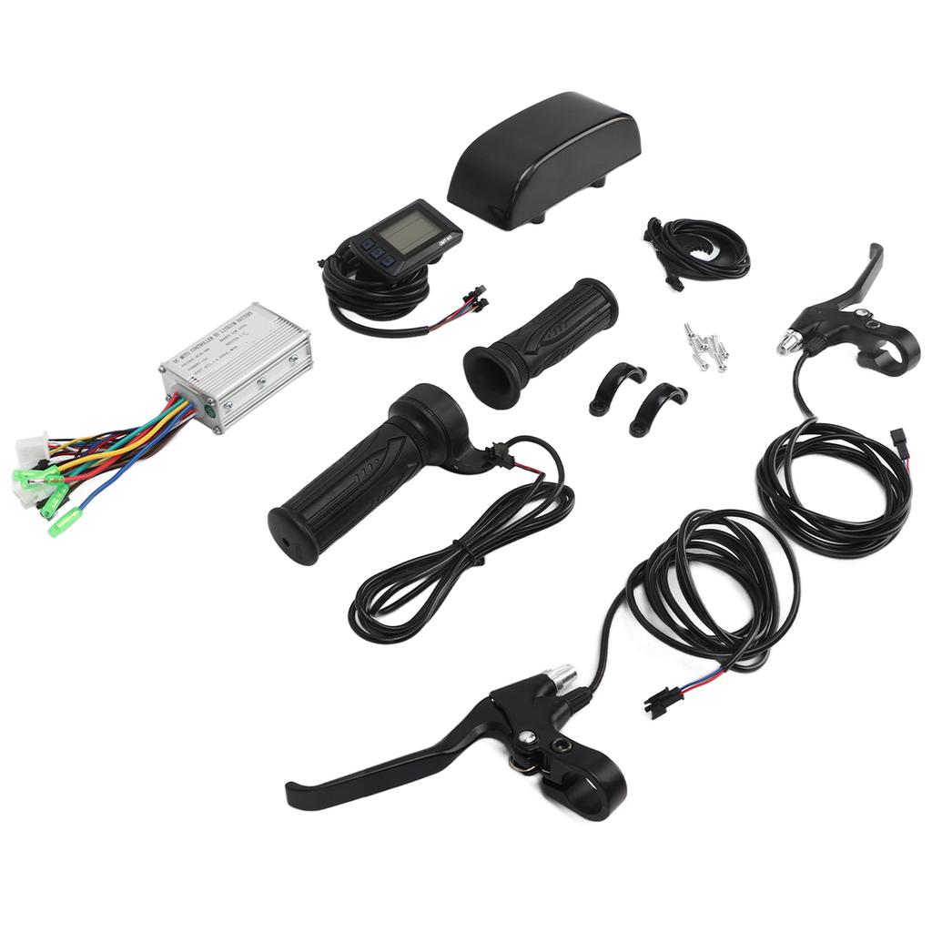 Electric Bike Conversion Kit 15A Controller Waterproof M3 Display Throttle Grip PAS Brake Lever Kit for 250W Motor