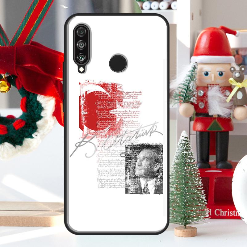 Турция Мустафа Кемаль Ататюрк Чехол Для Huawei P30 Lite P40 P50 P20 Pro P Smart 2021 Nova 5T Nova 9 Honor X9 X8 X7 50