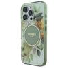 Guess Guhmp16Lhfwbdcen Iphone 16 Pro 6.3 Zielony/Green Hardcase Iml Flower & Tonal Circle Magsafe