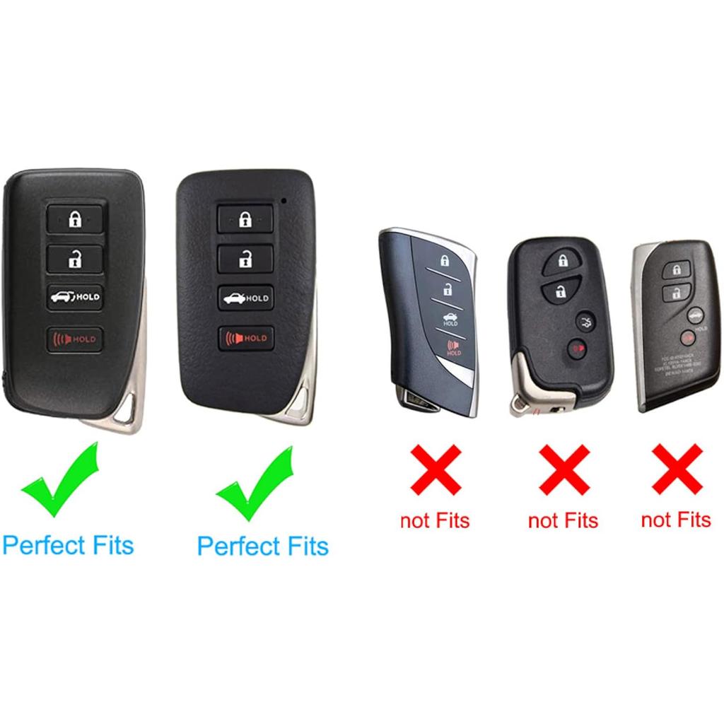 Чехол для ключа Lexus Key Fob Cover, для Lexus ES RX GS GX is LC LS NX RS LX RC Premium Soft TPU Full Cover Protection Key Fob Case Remote Key Holder