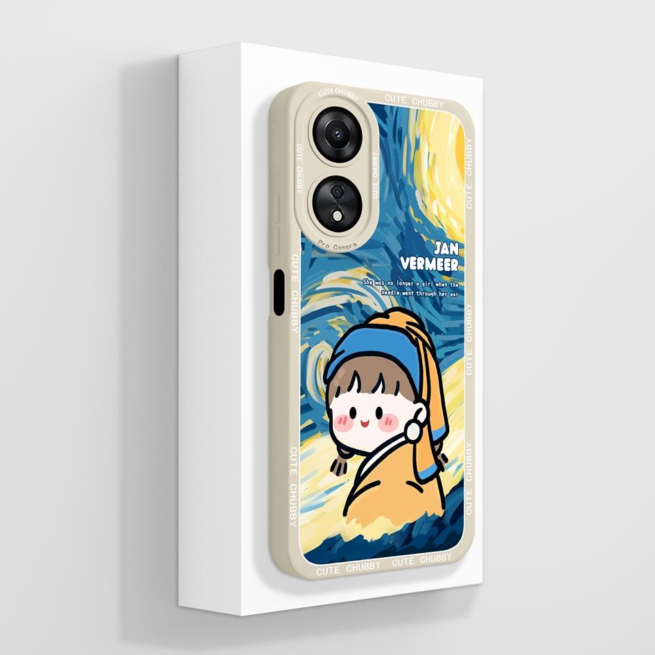 Для Oppo A58 A78 4G 5G чехол Роскошный модный противоударный противоударный противоударный квадратный матовый мягкий жидкий силиконовый протектор экрана для бамперов Oppo