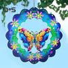 3D Animal Wind Spinner Decoration with Hook Indoor Outdoor Garden Yard Porch Colorful Turtle Butterfly Rooster Dragonfly Flower Wind Chime Hanging