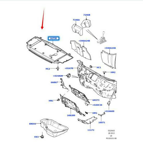 LR003458 Hood Insulation for Land Rover Freelander 2 (2006-2014)