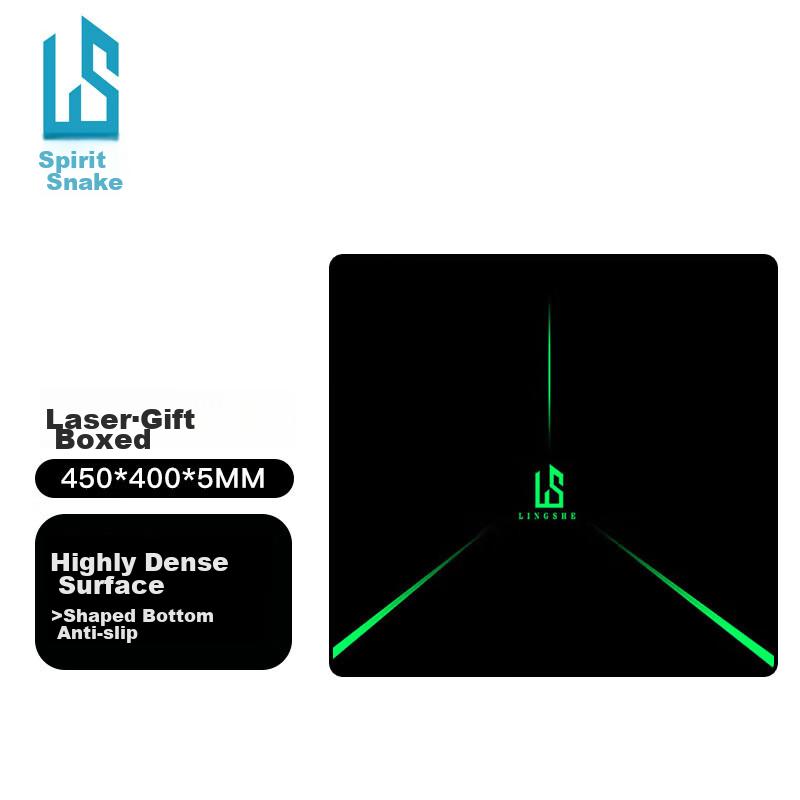 Lingshe (LINGSHE) Mouse Pad, 450*400*5 Fps Gaming-Specific Large Size, 5mm [Thickened Version], Precision Edge-Locked Gaming E-Sports, G-25 Laser