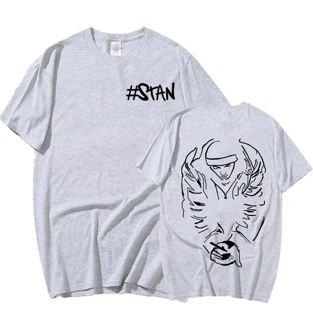 Rapper Eminem Stan T-shirt Vintage 90s Hip Hop Punk Tshirt Unisex Harajuku Clothing Oversized Male Tops T Shirt Streetwear Unisex