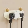 Log Plug Hook Wall Power Creative Supply Fixed Storage Hook Kitchen Bedroom Miniature Multi-function Plug Decorative Hook Living Room Bedroom Hooks