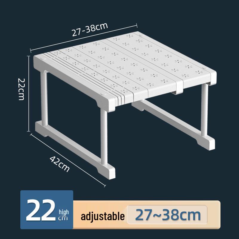 Выдвижной органайзер для кухонной мойки: Многофункциональная многоярусная полка для хранения