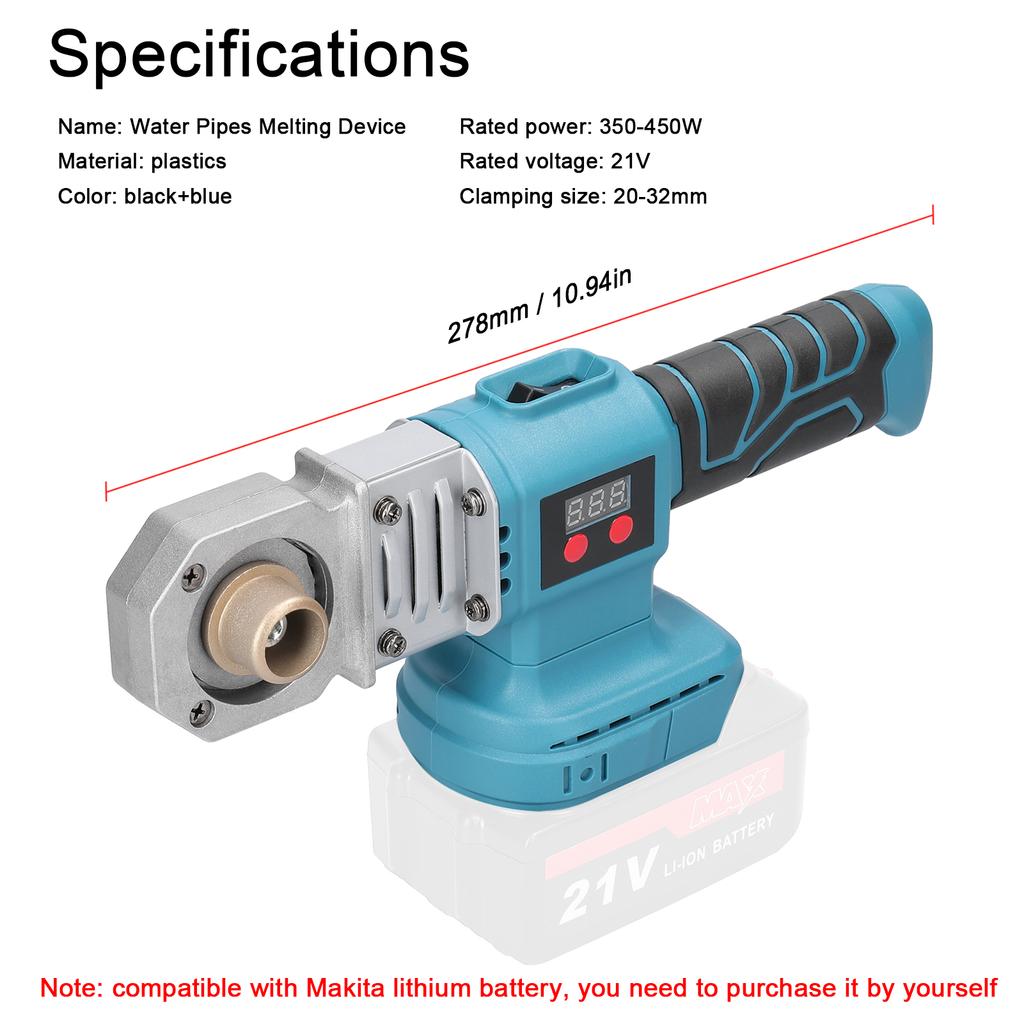 Устройство для плавления литиевых водопроводных труб, бытовой сварочный аппарат PPR с 20 мм, 25 мм, 30 мм