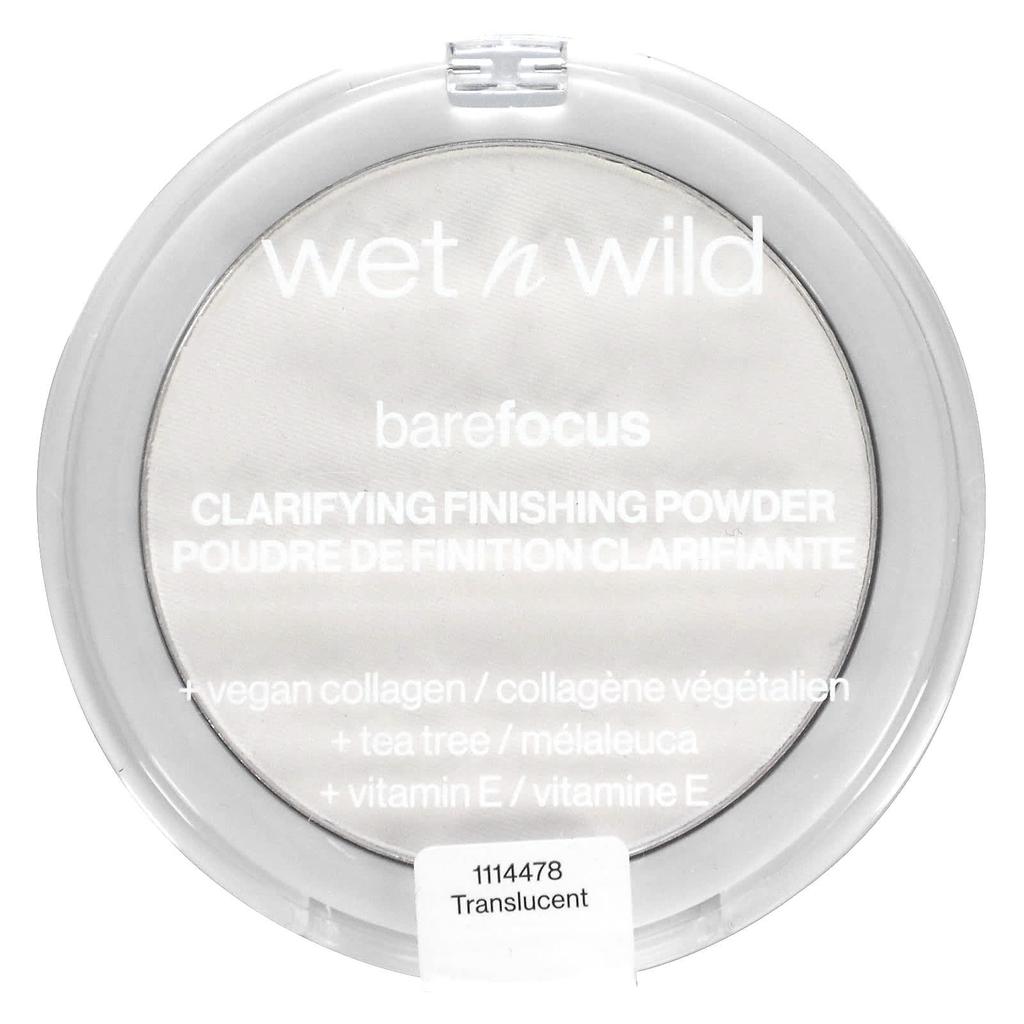 Wet N Wild Barefocus, осветляющая финишная пудра, 1114478 полупрозрачная, 0,27 унции (7,8 г)
