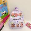 Thickened Cartoon Animal Daypack Nylon Large Capacity School Bag Capybara Backpack  Friends