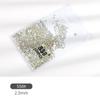 1440pcs/pack Glitter Rhinestones Crystal White AB Color Non Hot Fix FlatBack Strass Sewing & Fabric Garment Rhinestone Nail Art Stone  9 Sizes