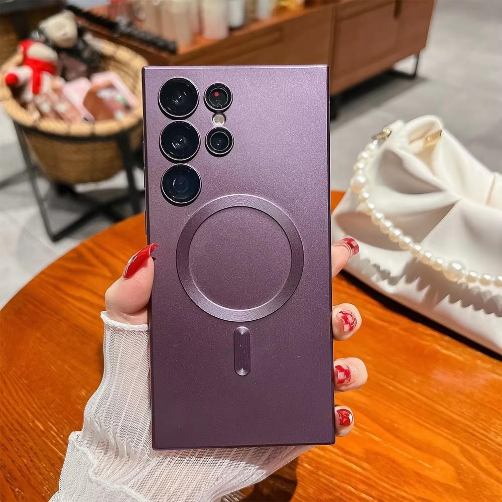 Беспроводная зарядка для Samsung Galaxy S25 S24 Ultra S23 S22 S21 S20 Plus FE Чехол Magsafe Allround Camera Back Cover Capa