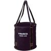 TRUSCO Large Electrician's Bucket, Black, 600 X 600mm, TBDB-600