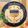 2D Flat Hanging Decorative Signs, Interior Wall or Door Decoration, Hanukkah Decoration, Interesting Gifts for Family and Friends