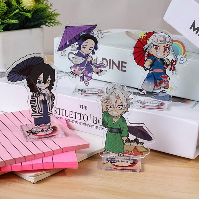 Аниме Demon Slayer мультипликационный персонаж прозрачная акриловая подставка кукла модель игрушки настольное украшение подарок