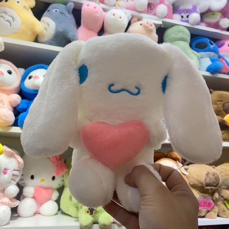 22cm Sanrio Hello Kitty Kuromi Pillow KT Plush Toy Girls Soft Stuffed Animal Toys Love My Melody Cinnamoroll Stuff Doll Gifts