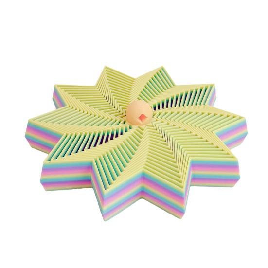 Расширенная сенсорная фиджет-звезда Вращающаяся спиральная звезда Фиджет-игрушка Вращающаяся башня Гибкая звезда с ручкой для снятия стресса и тревоги Домашняя офисная настольная игрушка