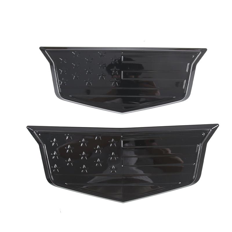For Cadillac Escalade ABS Black Front and Rear Car Decoration Cover Exterior Modification Accessories