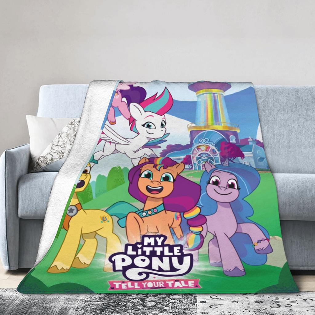 My Little Pony Дружба — это магия Мягкое Теплое Одеяло Детское Взрослое Плюшевое Одеяло с Рисунком Домашний Декор Фланелевый Чехол для Дивана Кровати
