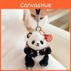 Sweater Panda Wear Plush Toy Cartoon Stuffed Animal Keychain Decoration Bag
